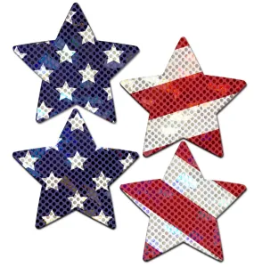 Pastease Premium Petites Glittering Stars & Stripes  - Red/White/Blue O/S