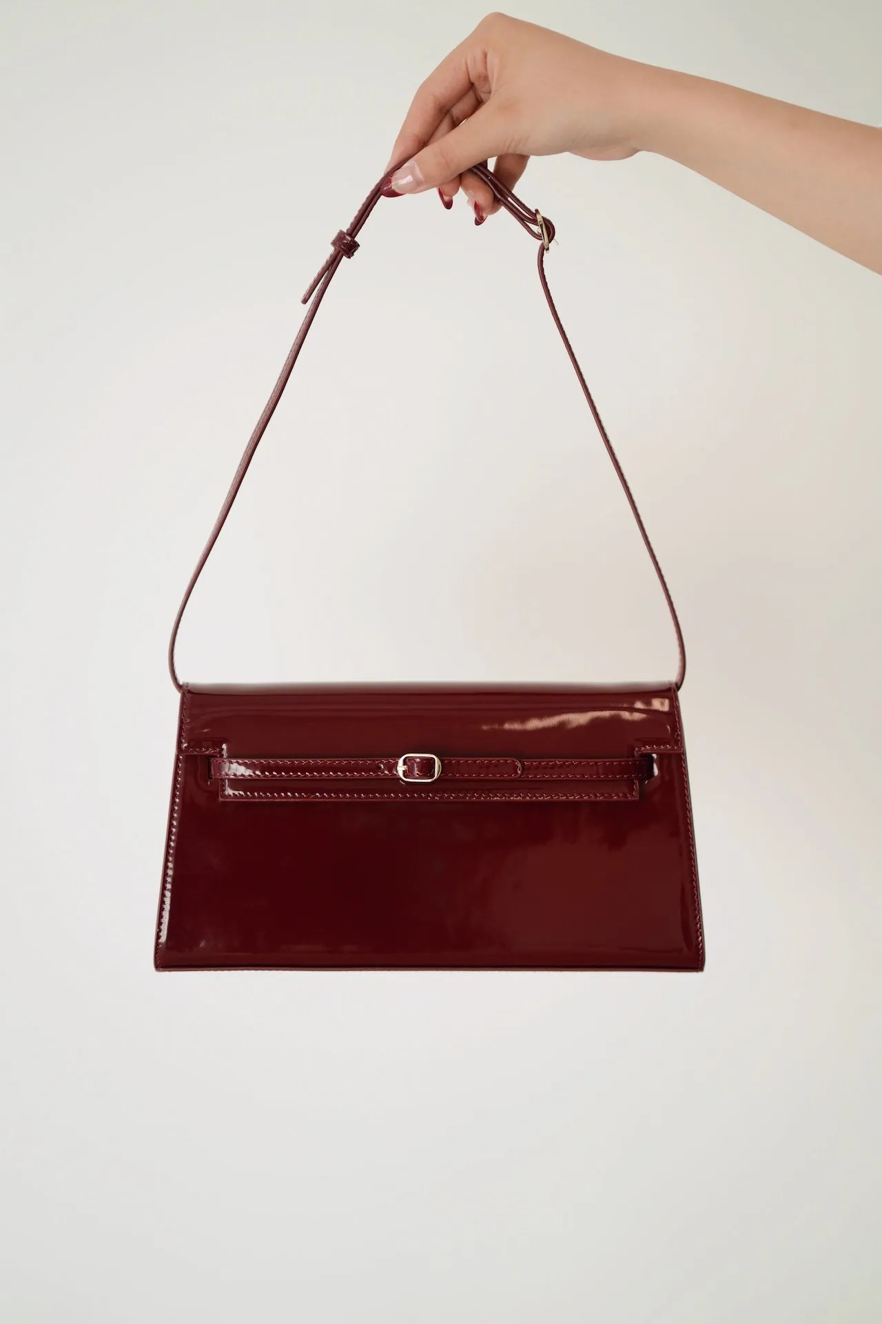 Patent Dark Cherry Shoulder Bag (Limited Edition)