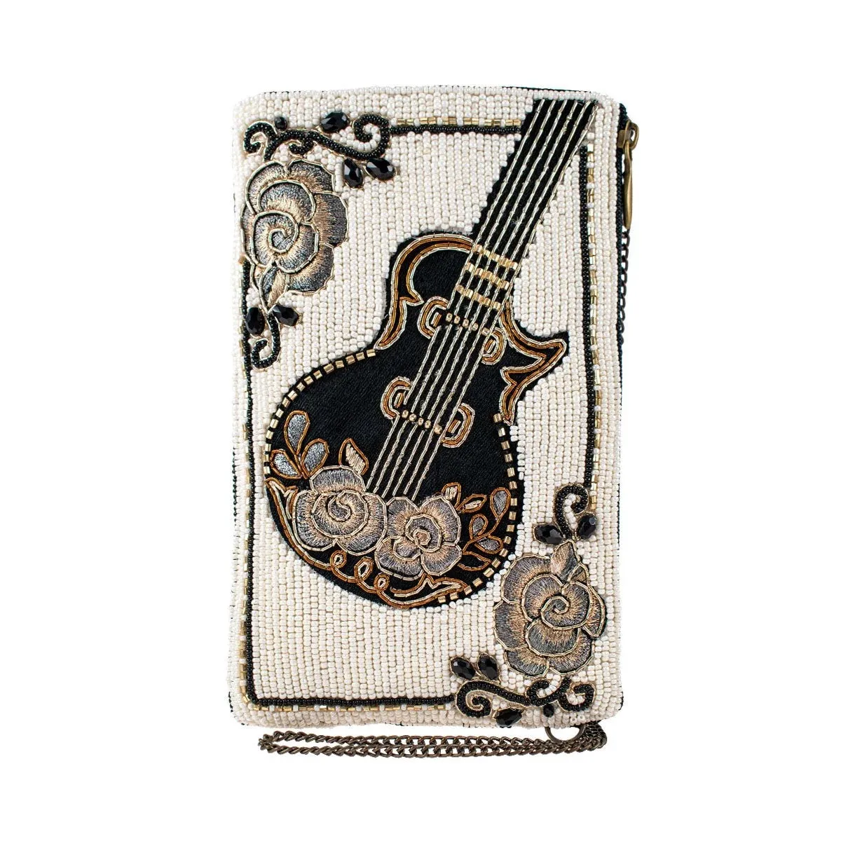 Phone Bag, Hand Beaded Guitar