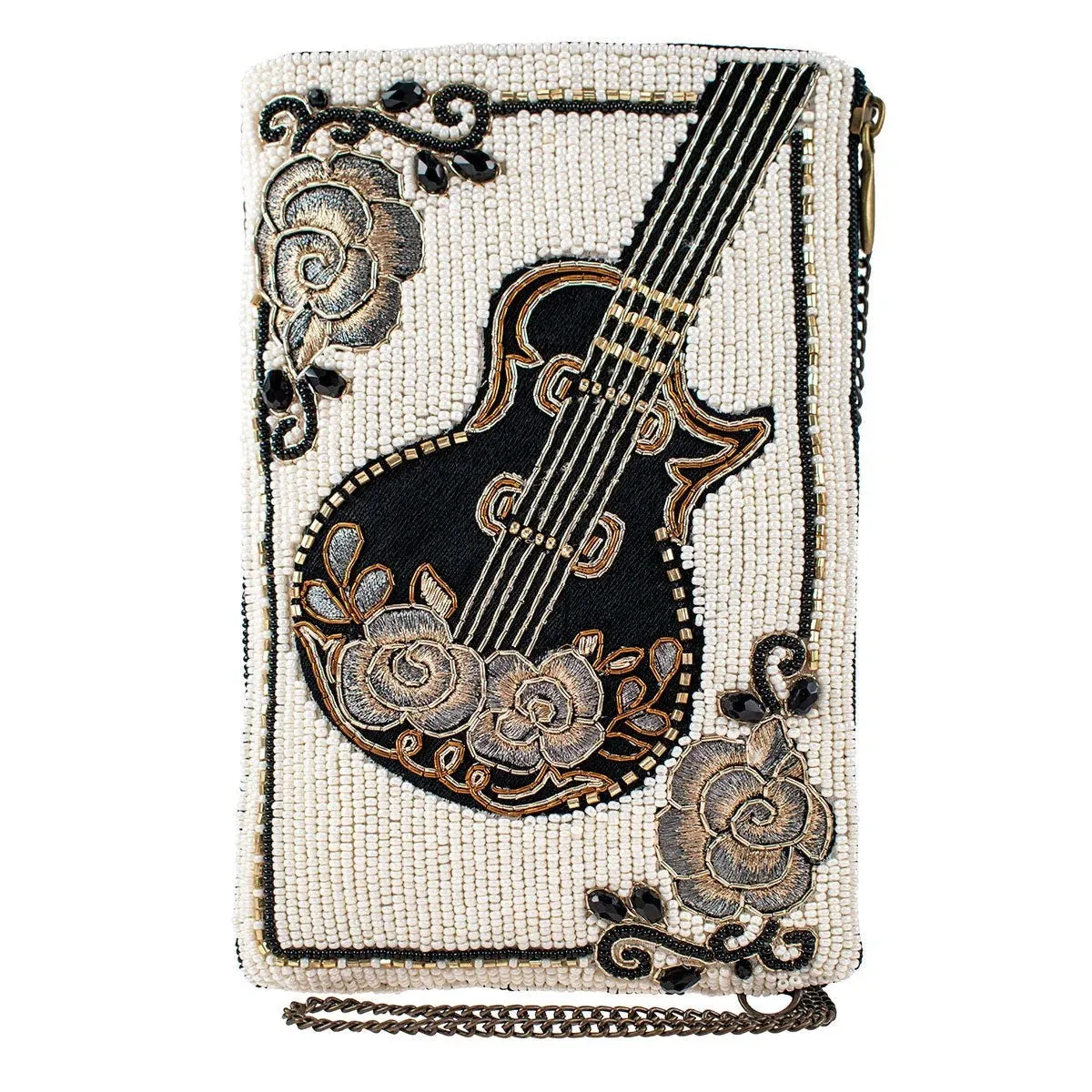 Phone Bag, Hand Beaded Guitar