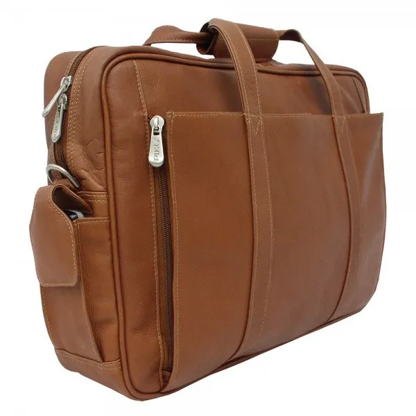 Piel Leather Computer Briefcase Assorted Colors