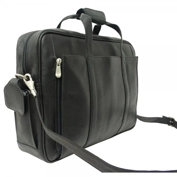 Piel Leather Computer Briefcase Assorted Colors