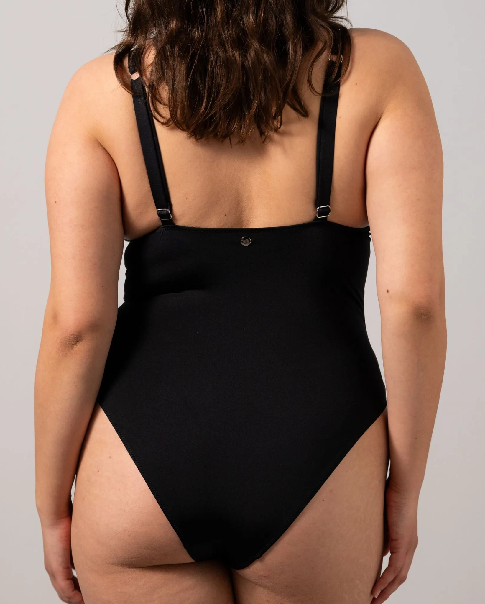 Plunge Swimsuit Black