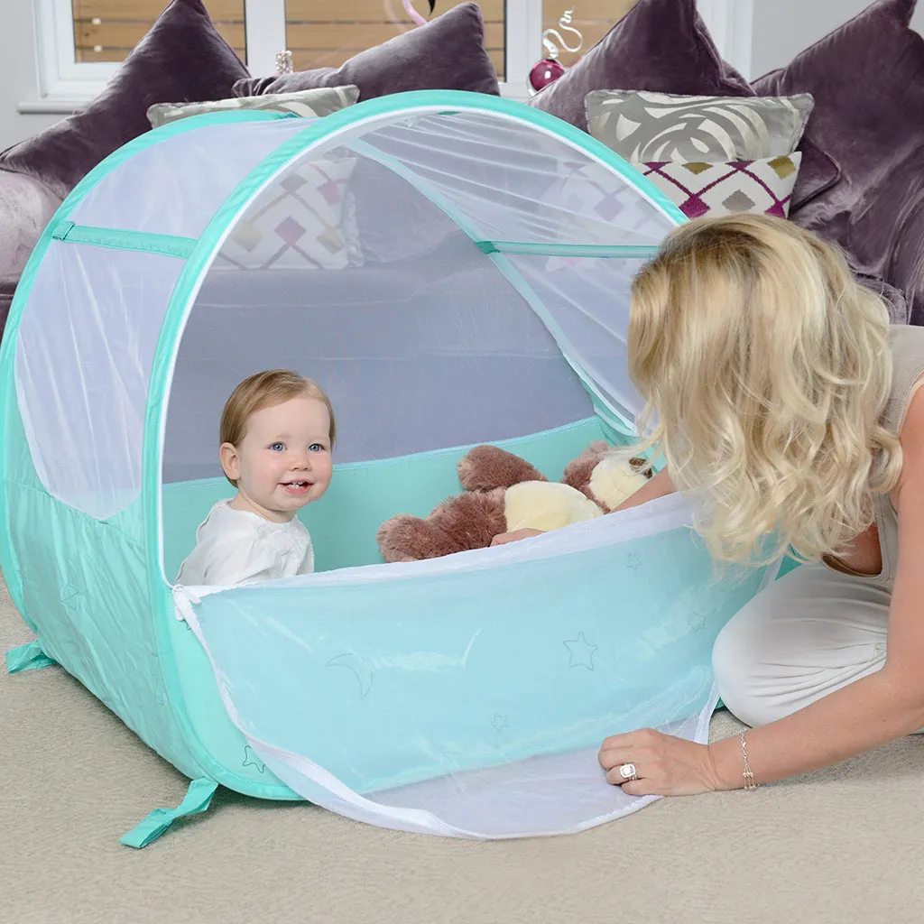 Pop-Up Travel Bubble Cot & padded mattress (6 to 18 months)