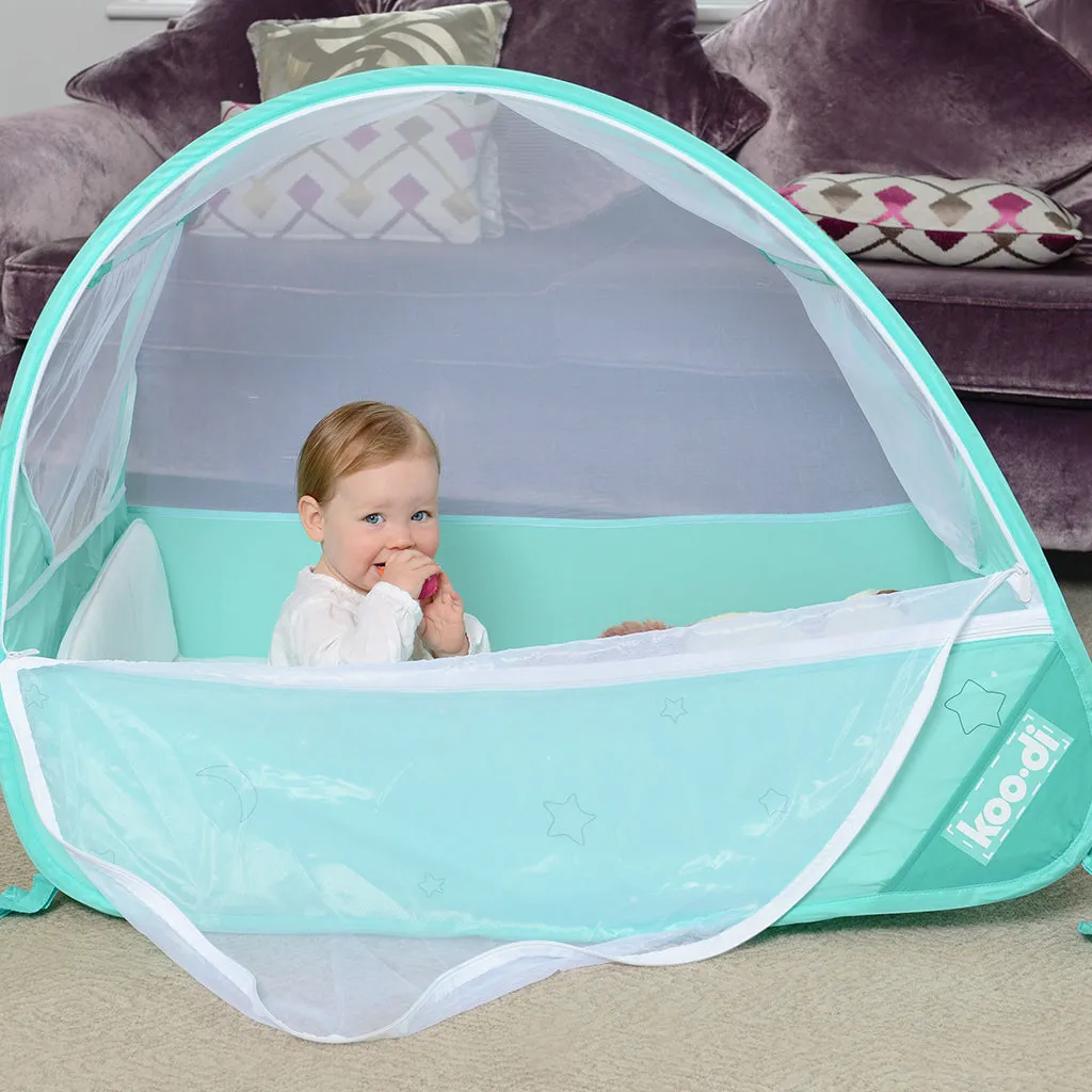 Pop-Up Travel Bubble Cot & padded mattress (6 to 18 months)