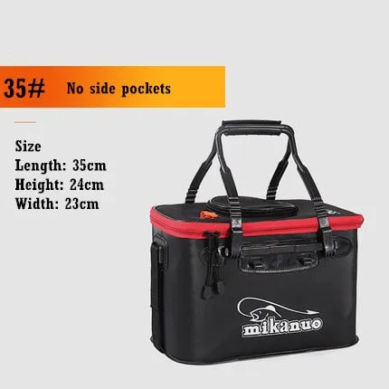 Portable Fishing Bag Folding Thicken Live Fishing Box Tank Bucket Camping Fishing Tackle Fishbox Storage Bag MJ