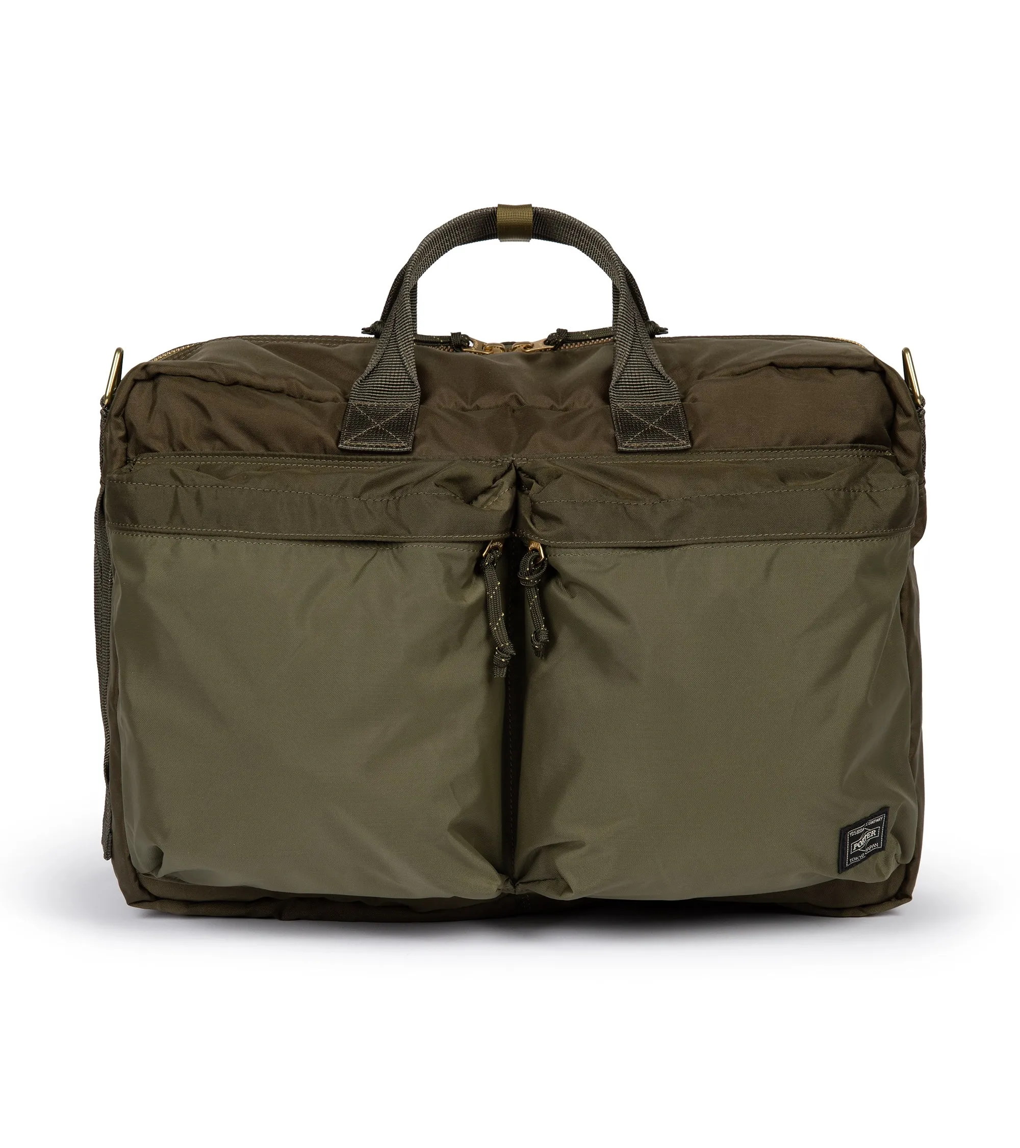 PORTER Force 3Way Briefcase: Olive