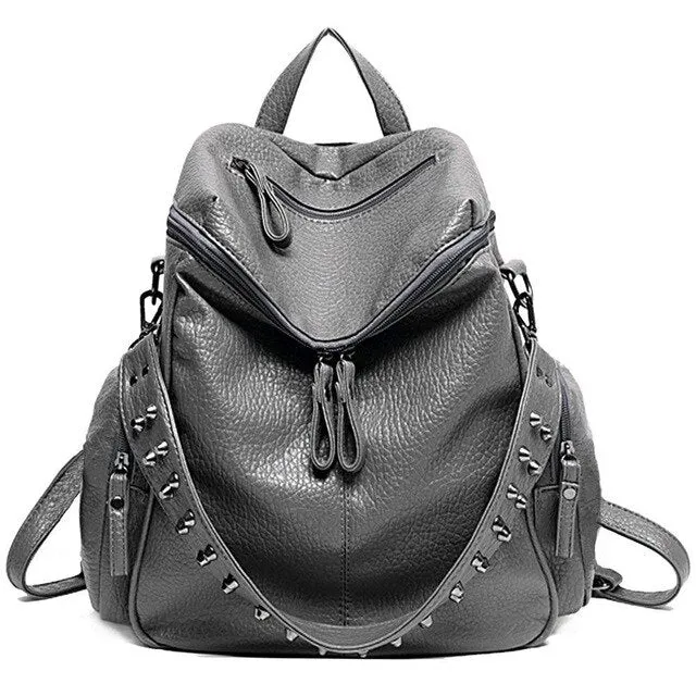 PU Leather Backpack