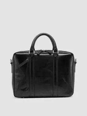 QUENTIN 010 - Black Leather Bag