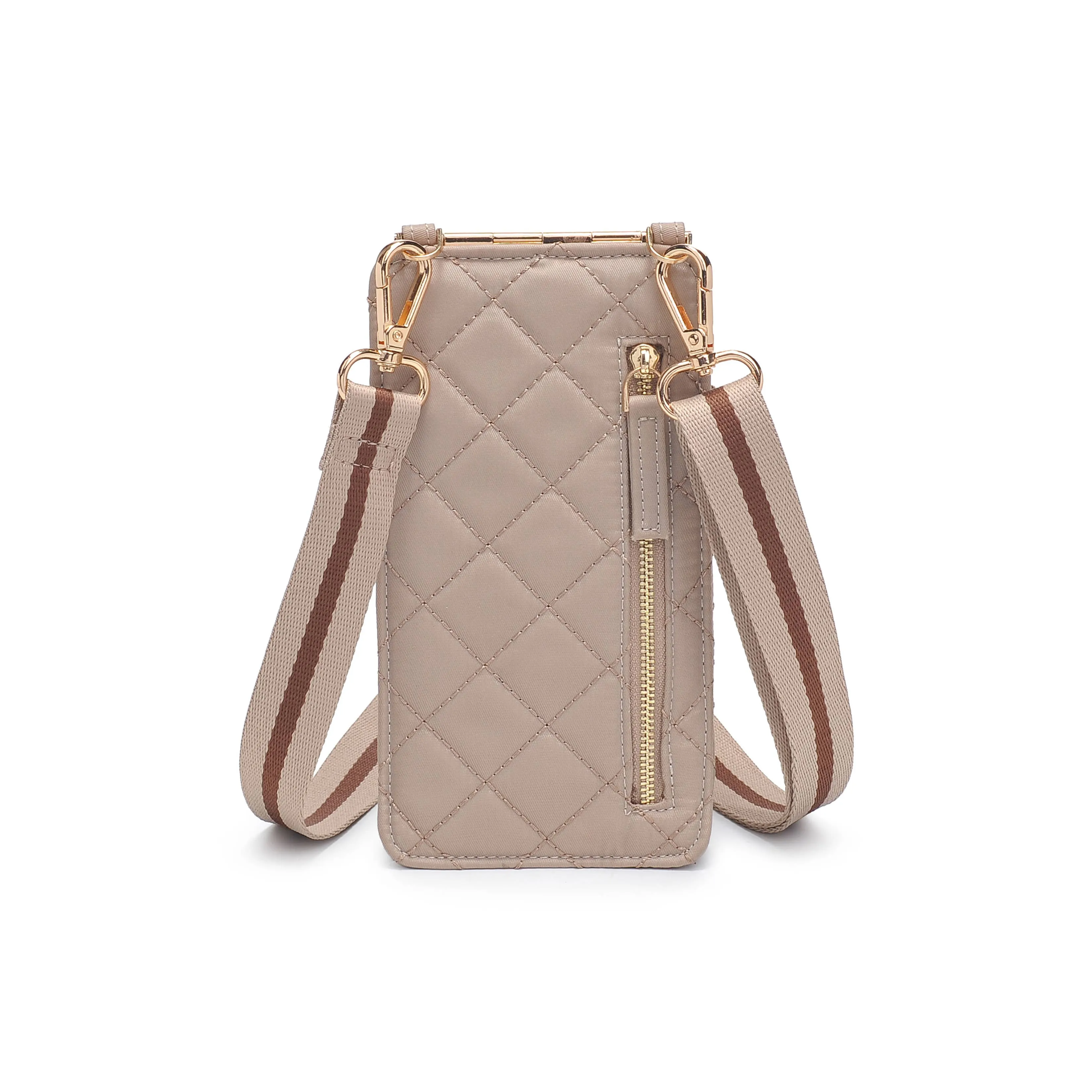 Quilted Cell Phone Crossbody Bag