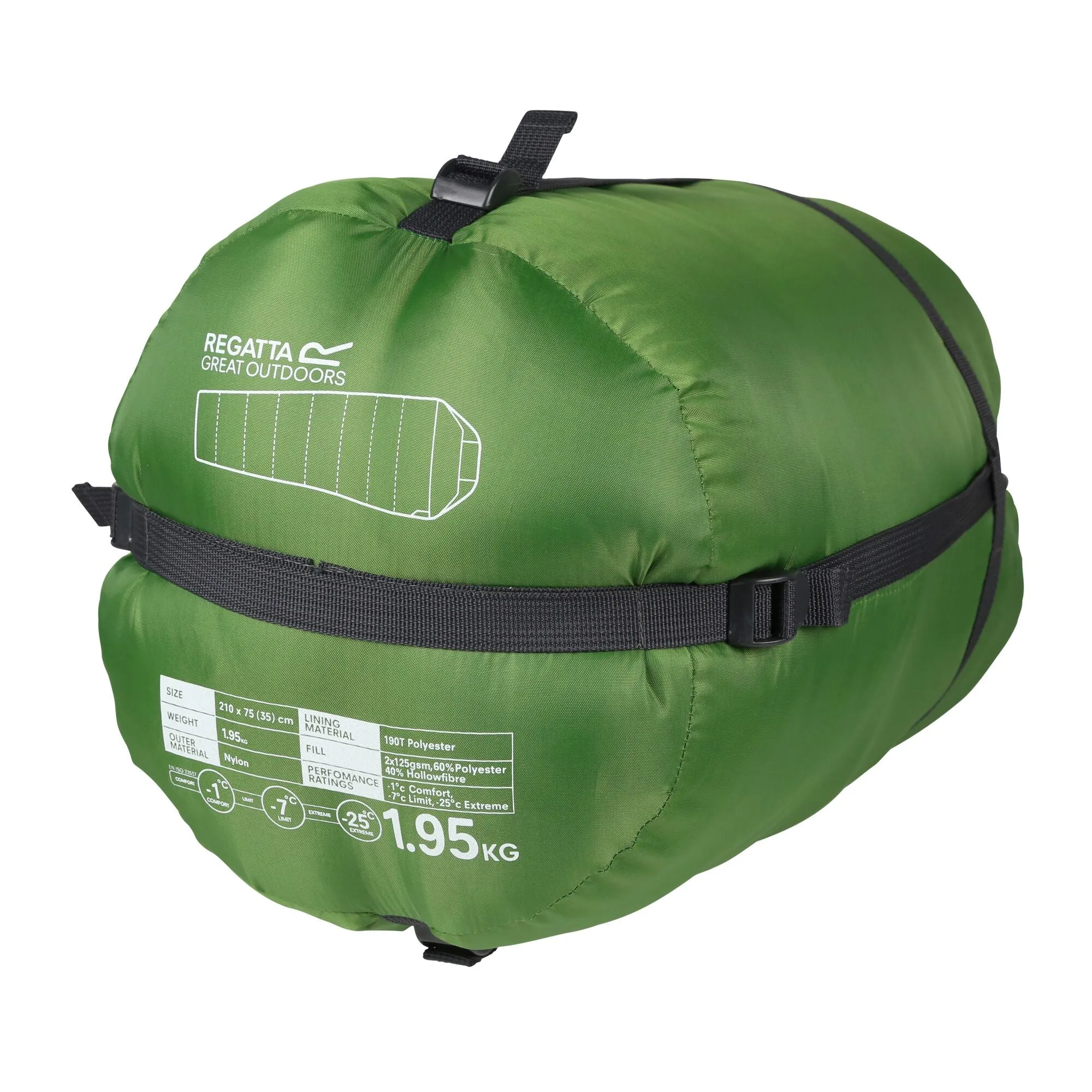 Regatta Montegra 300 Sleeping Bag - Alpine Green - One Size