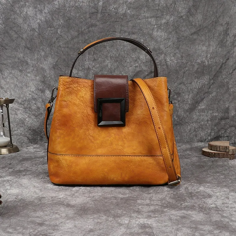 Retro Genuine Leather Shoulder Bag