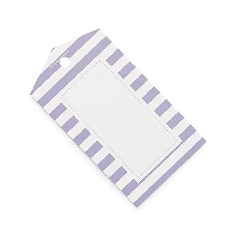 Sambellina Lavender Candy Stripe Party Tags - 12 Pack