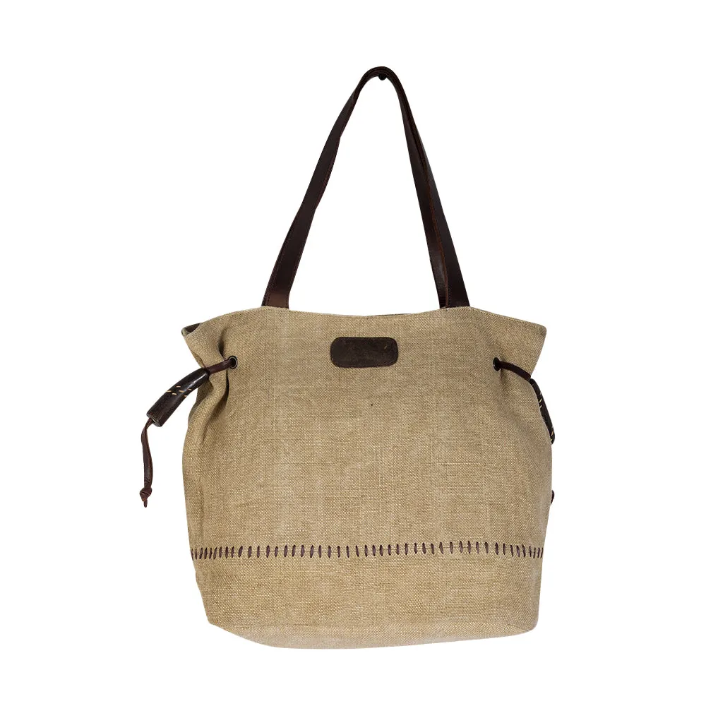 Sel de Mer Gathered Strap Tote Bag