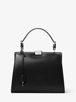 Simone Calf Leather Top-Handle Bag