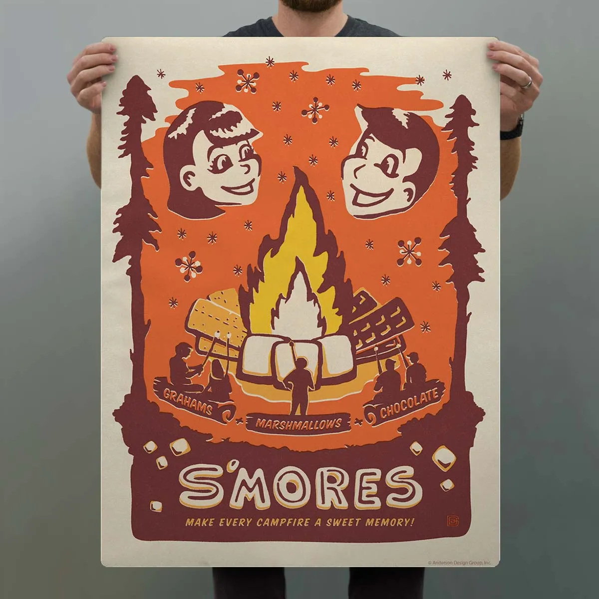 Smores Kids Camping Decal