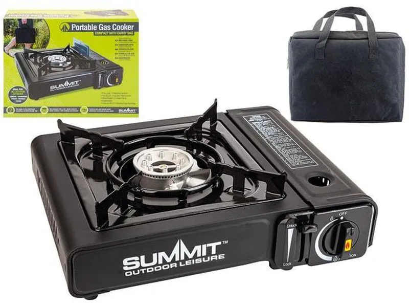 Summit Portable Gas Stove - With Carry Bag