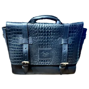 Texas Briefcase - Black Gator