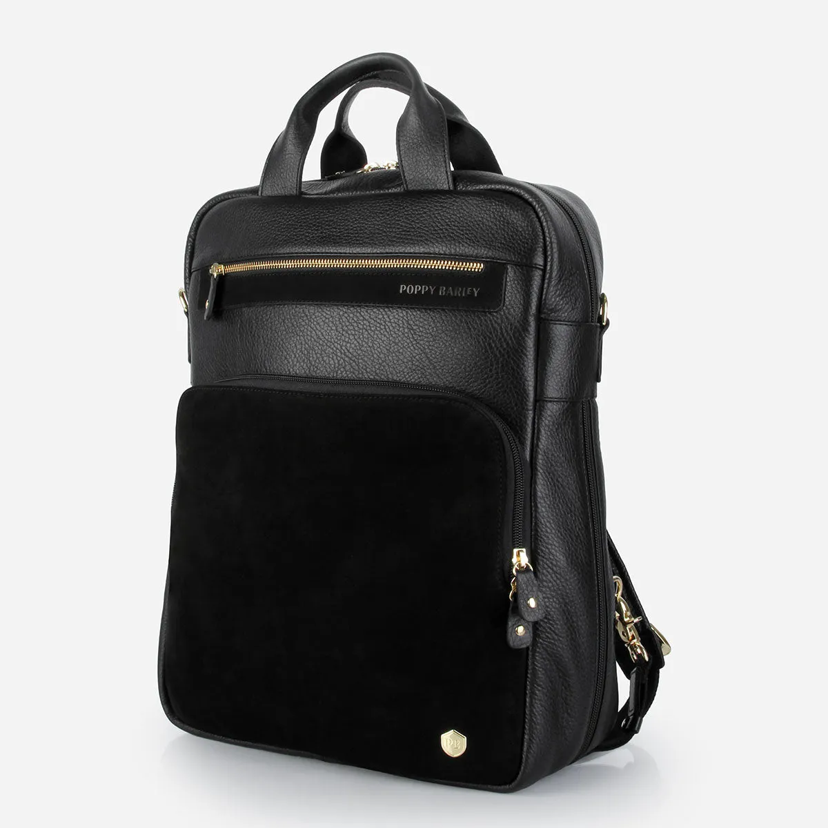 The Backpack Black / Black Nubuck