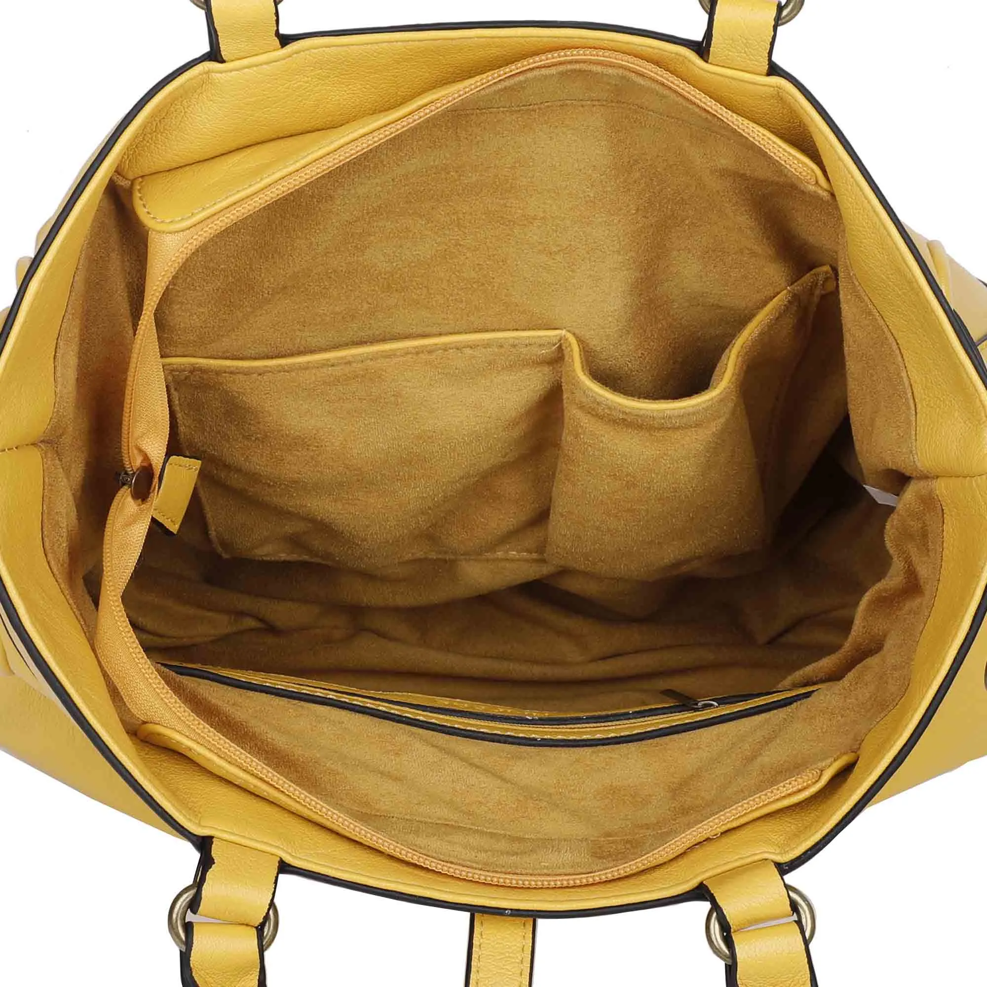 The Brandi Satchel - Nutty Mustard