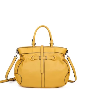 The Brandi Satchel - Nutty Mustard