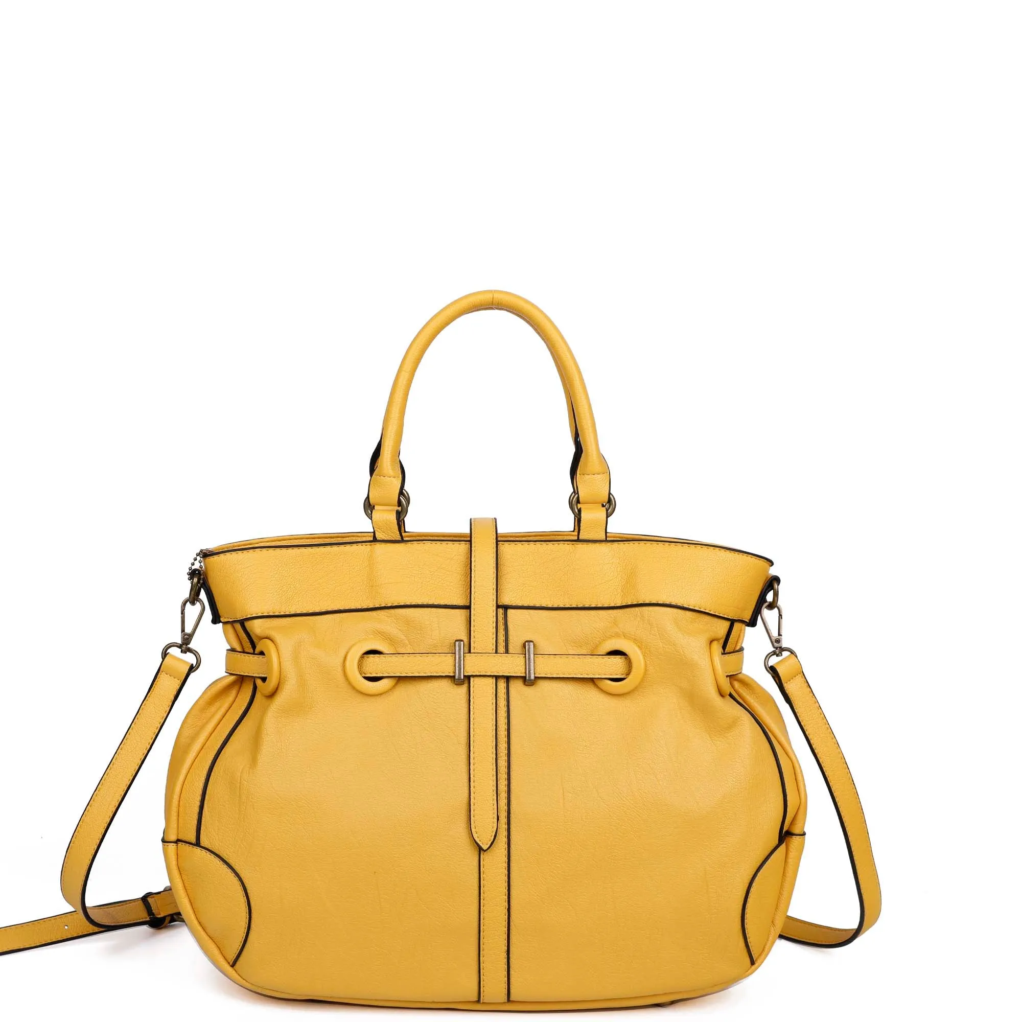 The Brandi Satchel - Nutty Mustard