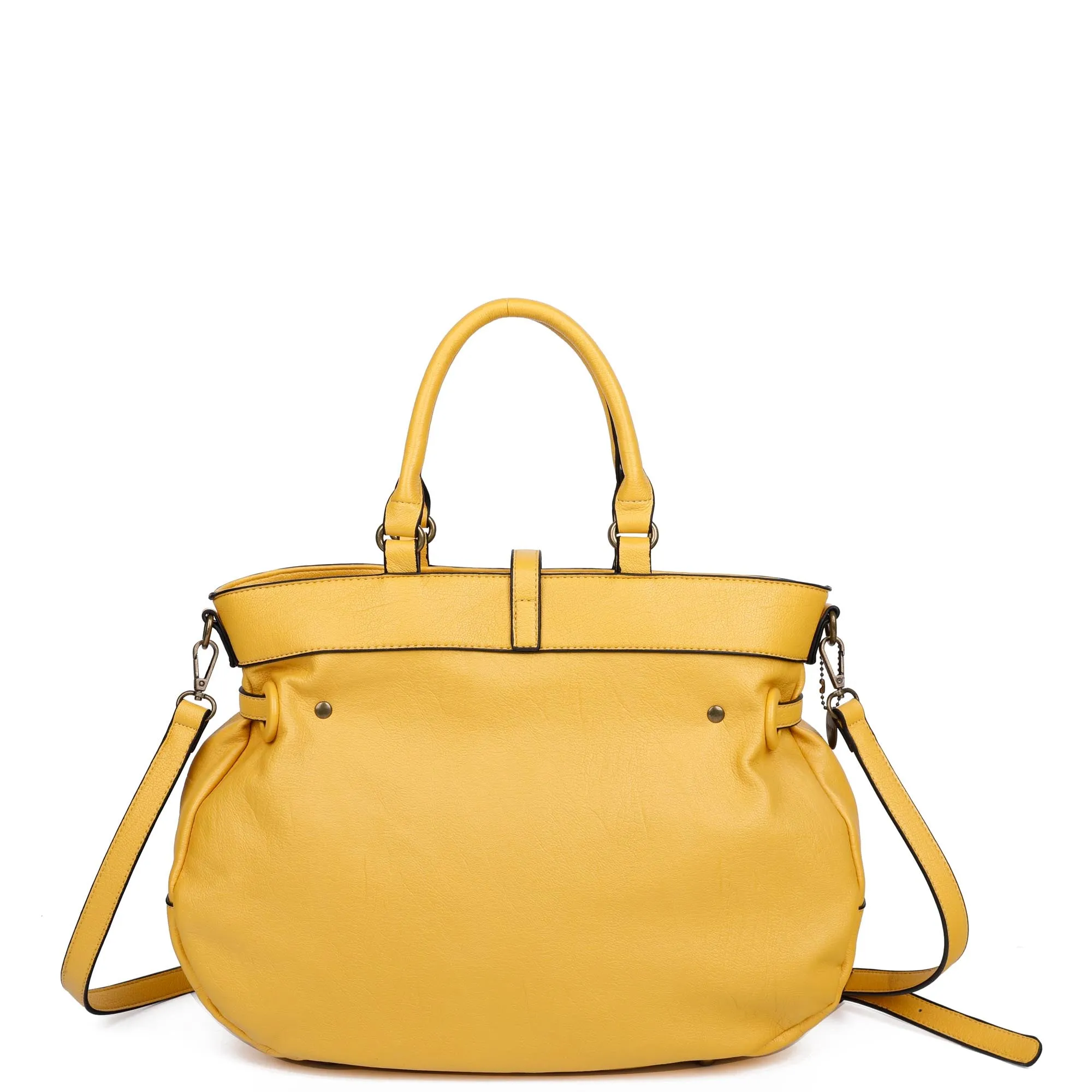 The Brandi Satchel - Nutty Mustard