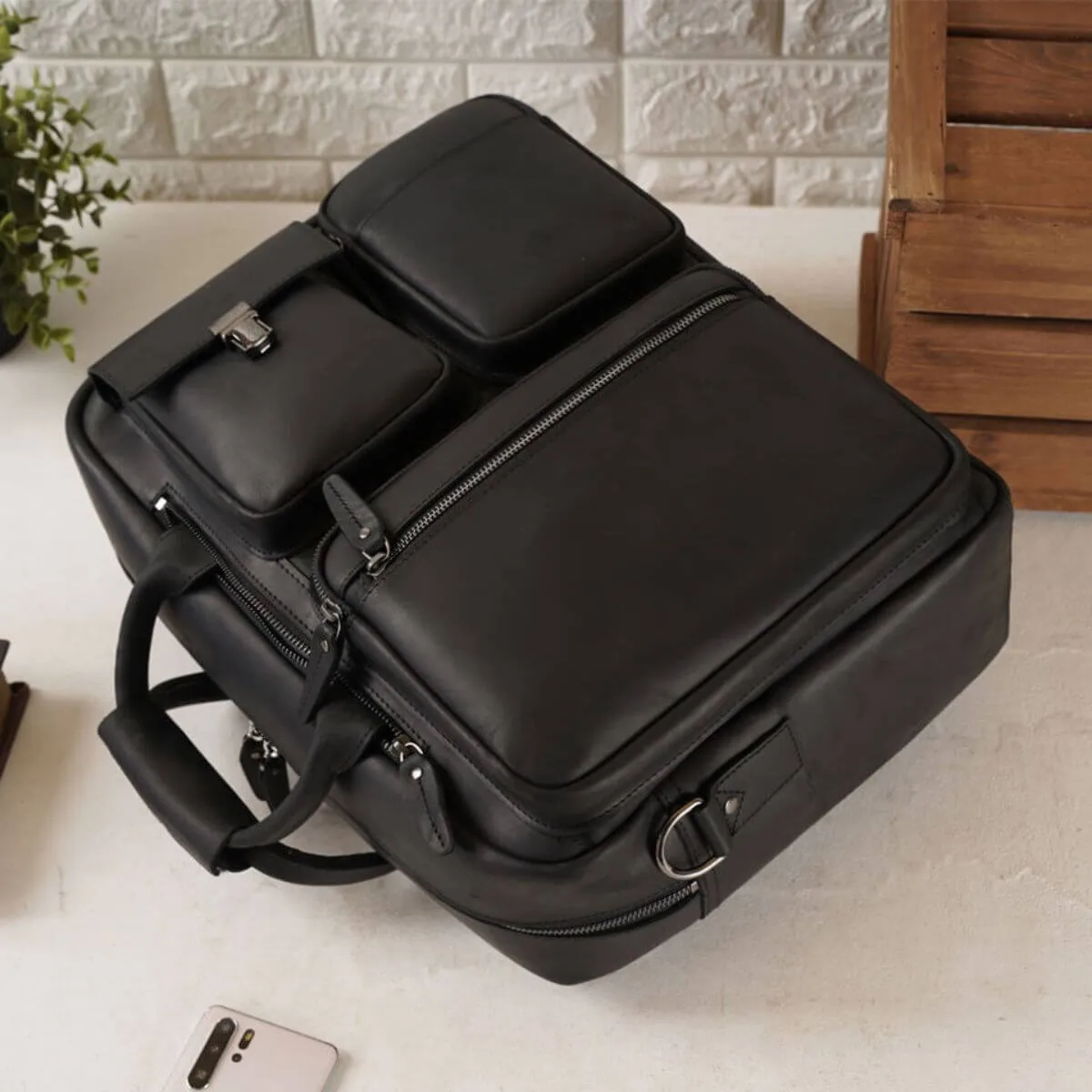 The Bucking Bronco – Leather Travel Briefcase