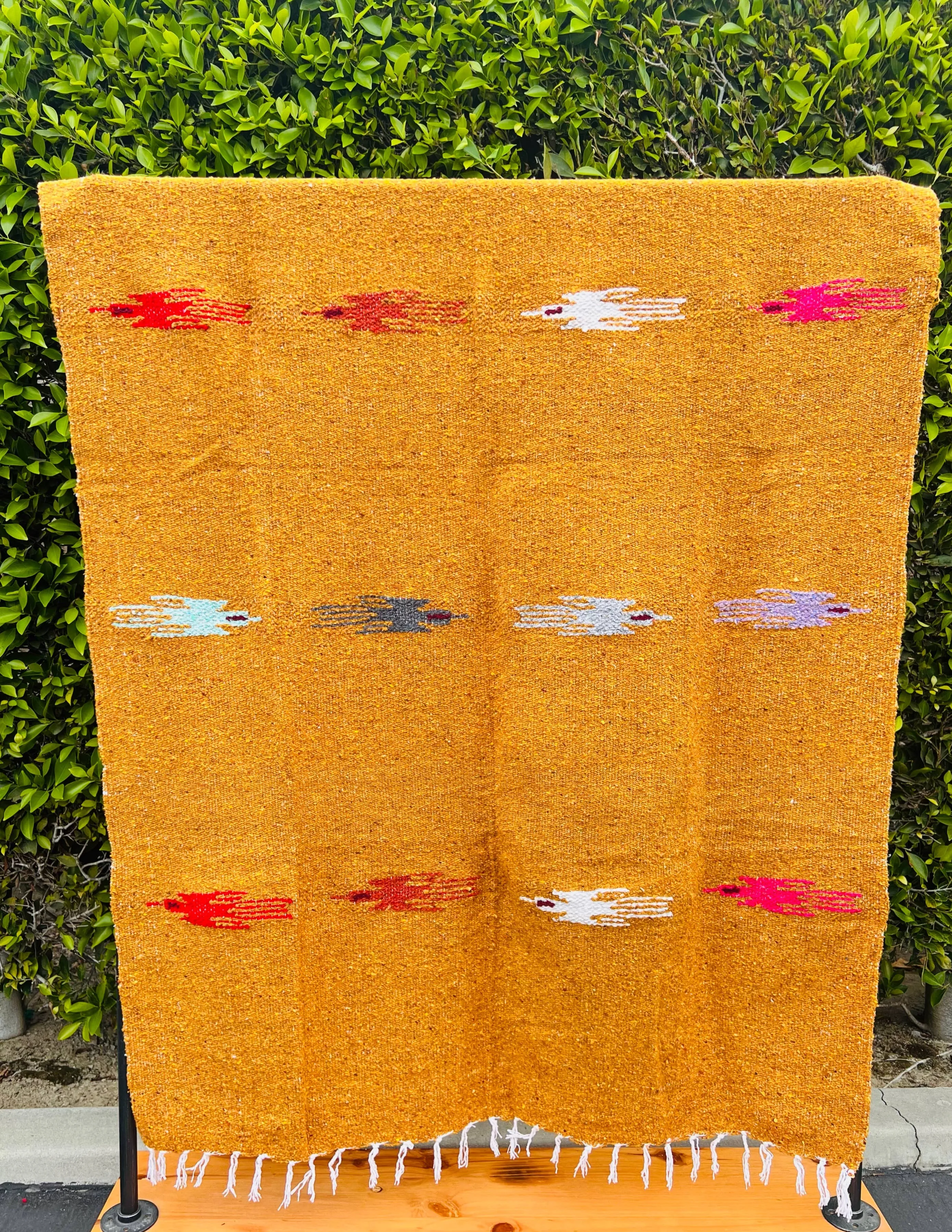 THUNDERBIRD THROW BLANKET - GOLD