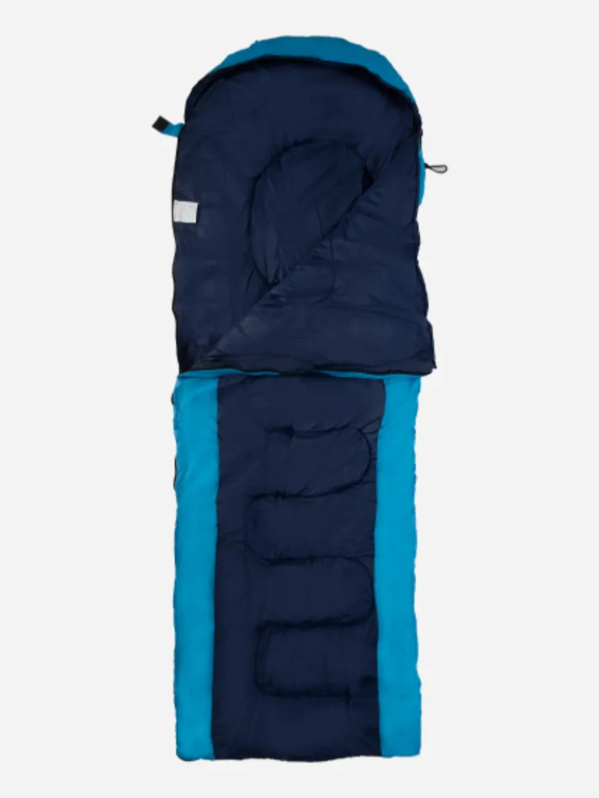 Topten Camping Rd-Sb08A Camping Sleeping Bag Navy/Light Blue