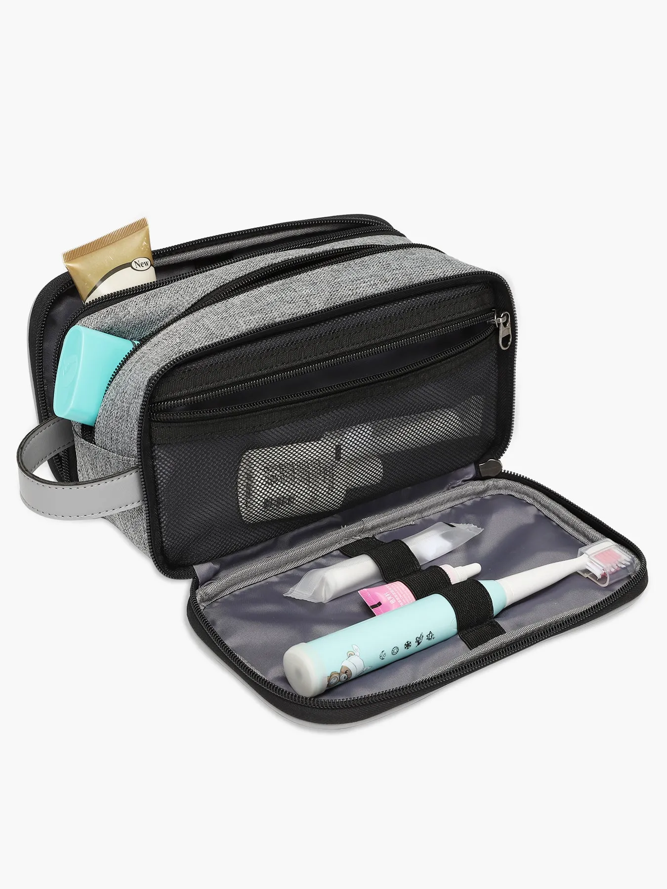 Travel Toiletries Dopp Kit Water-resistant Shaving Bag for Accessories Easy Organization