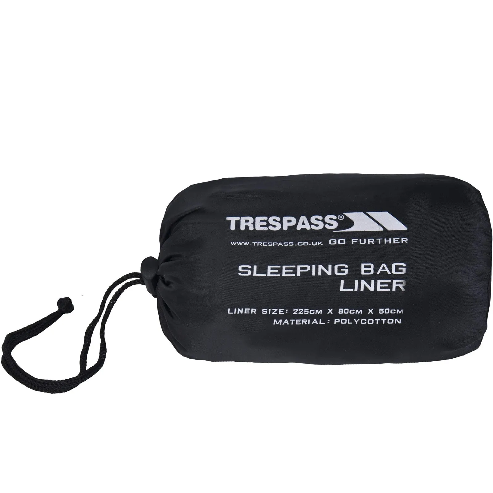 Trespass Adults Slumber Packable Sleeping Bag Liner - Grey