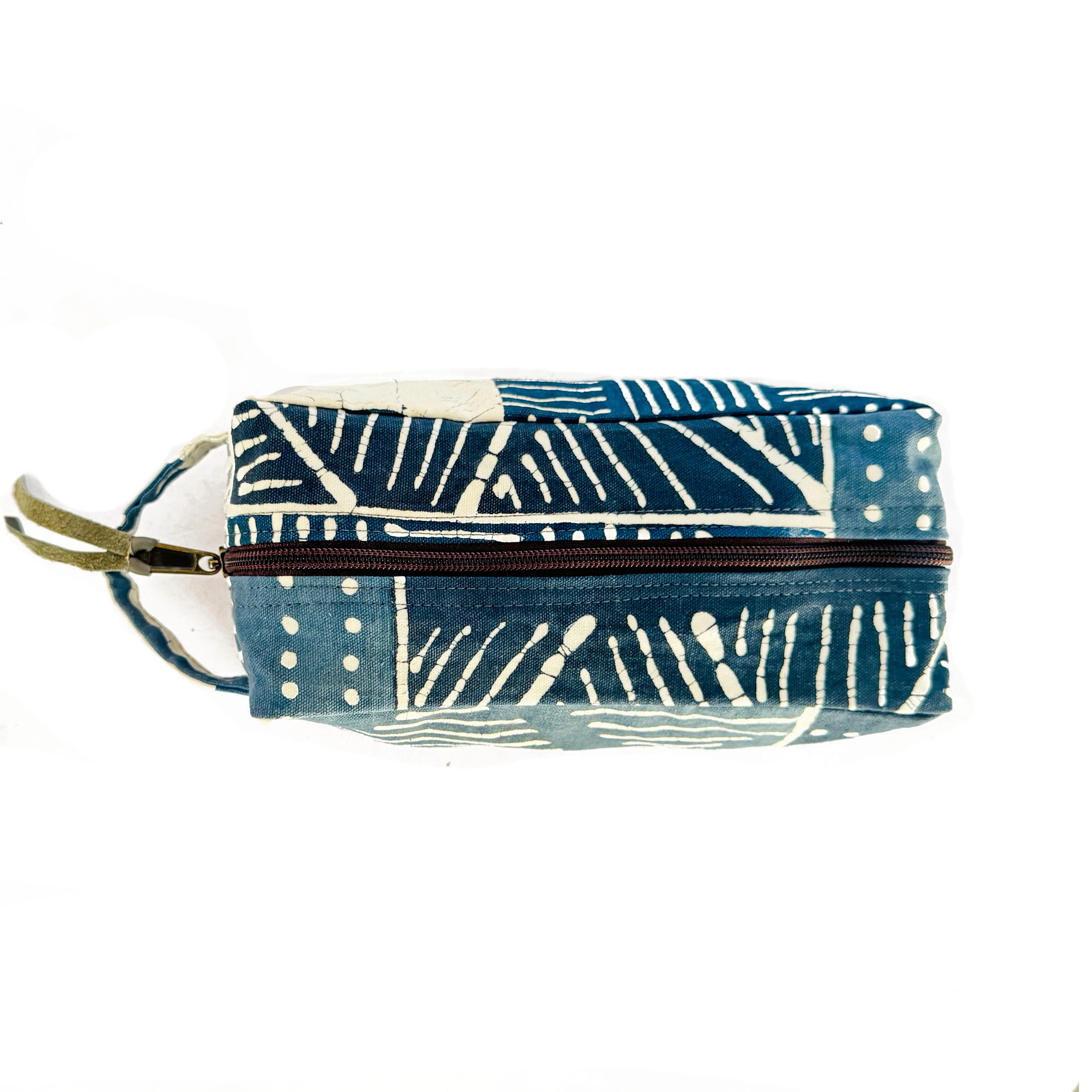 Tribal Cloth Indigo Collection Multiprint Travel Pouch