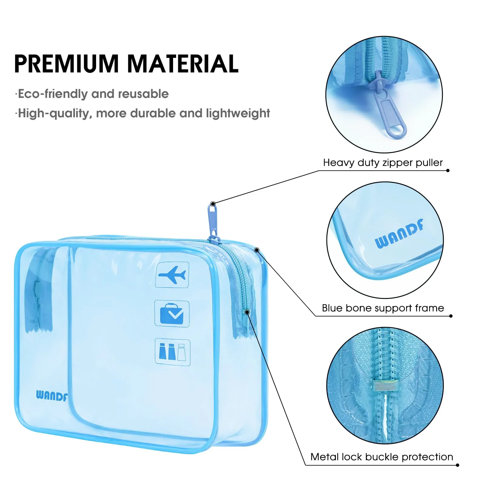 TSA Approved Clear Travel Toiletry Bag