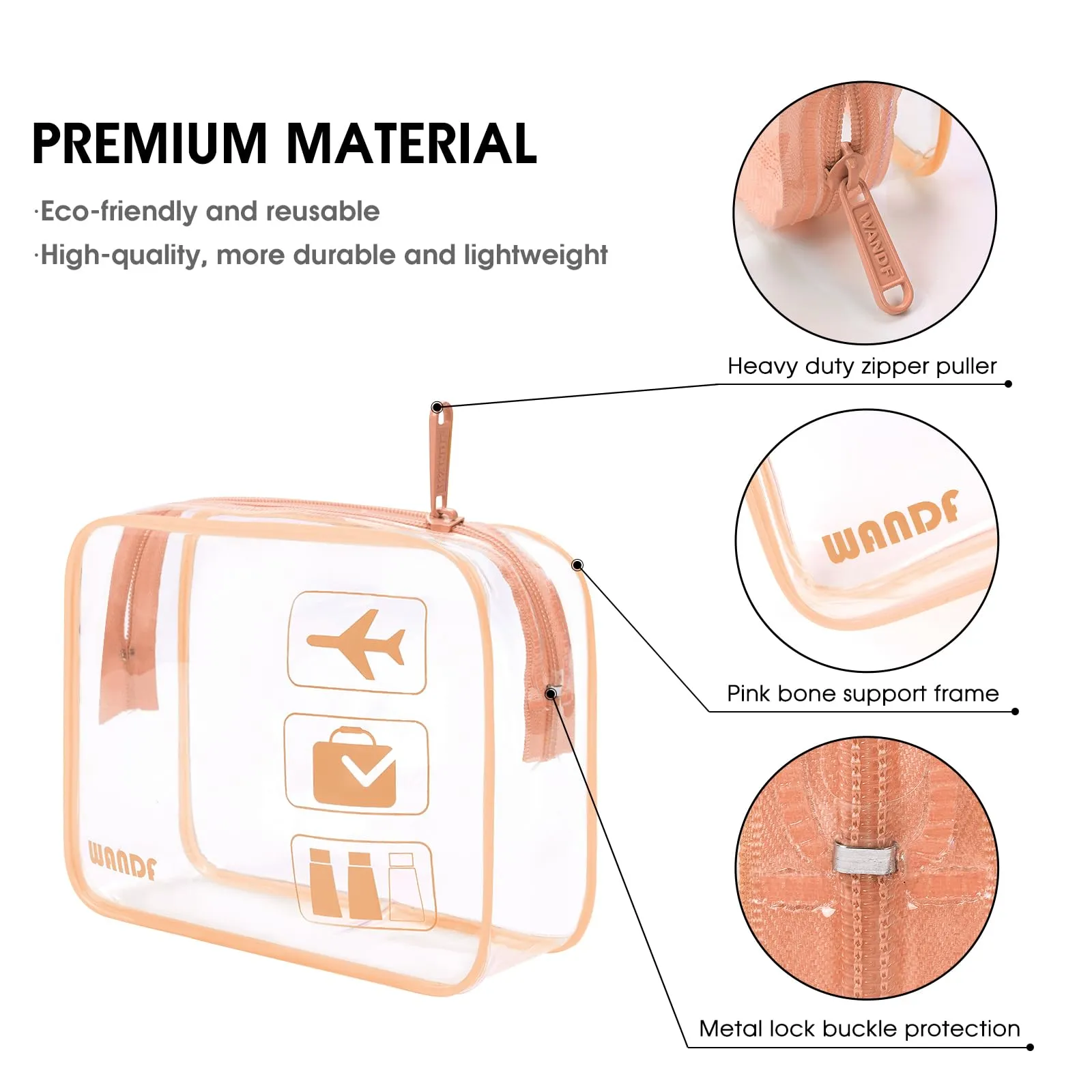 TSA Approved Clear Travel Toiletry Bag