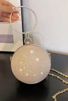 Unique Diamonds Evening Circle Bag