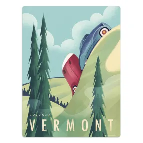 Vermont Camping State Travel Decal