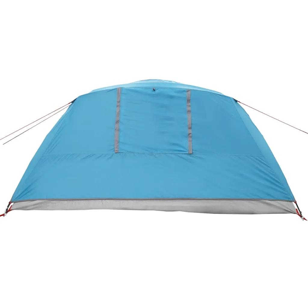 vidaXL Camping Tent Cabin 4-Person Blue Waterproof