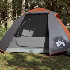 vidaXL Camping Tent Dome 2-Person Orange Waterproof