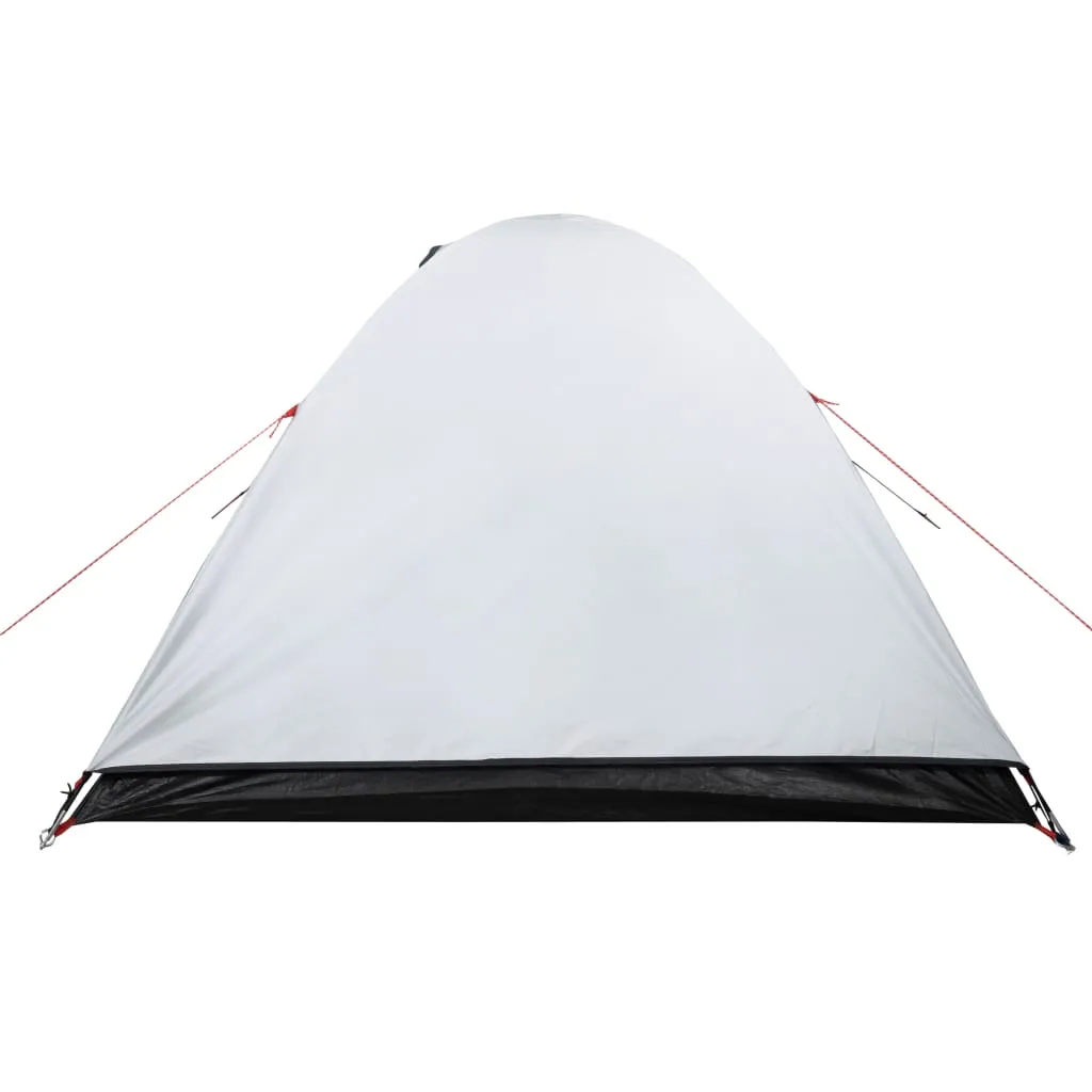 vidaXL Camping Tent Dome 2-Person White Blackout Fabric Waterproof