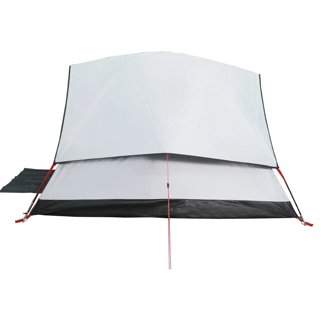 vidaXL Camping Tent Dome 3-Person White Blackout Fabric Waterproof