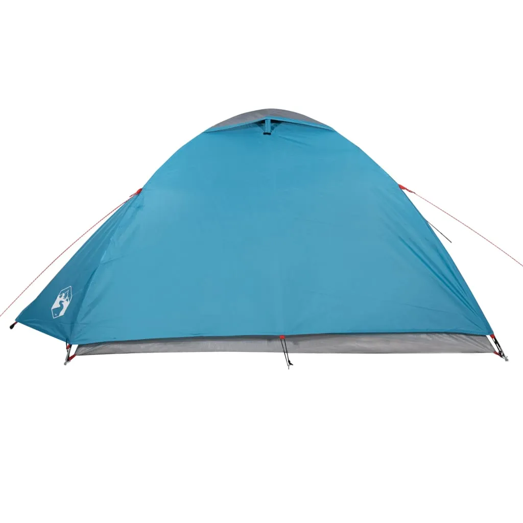 vidaXL Camping Tent Dome 4-Person Blue Waterproof