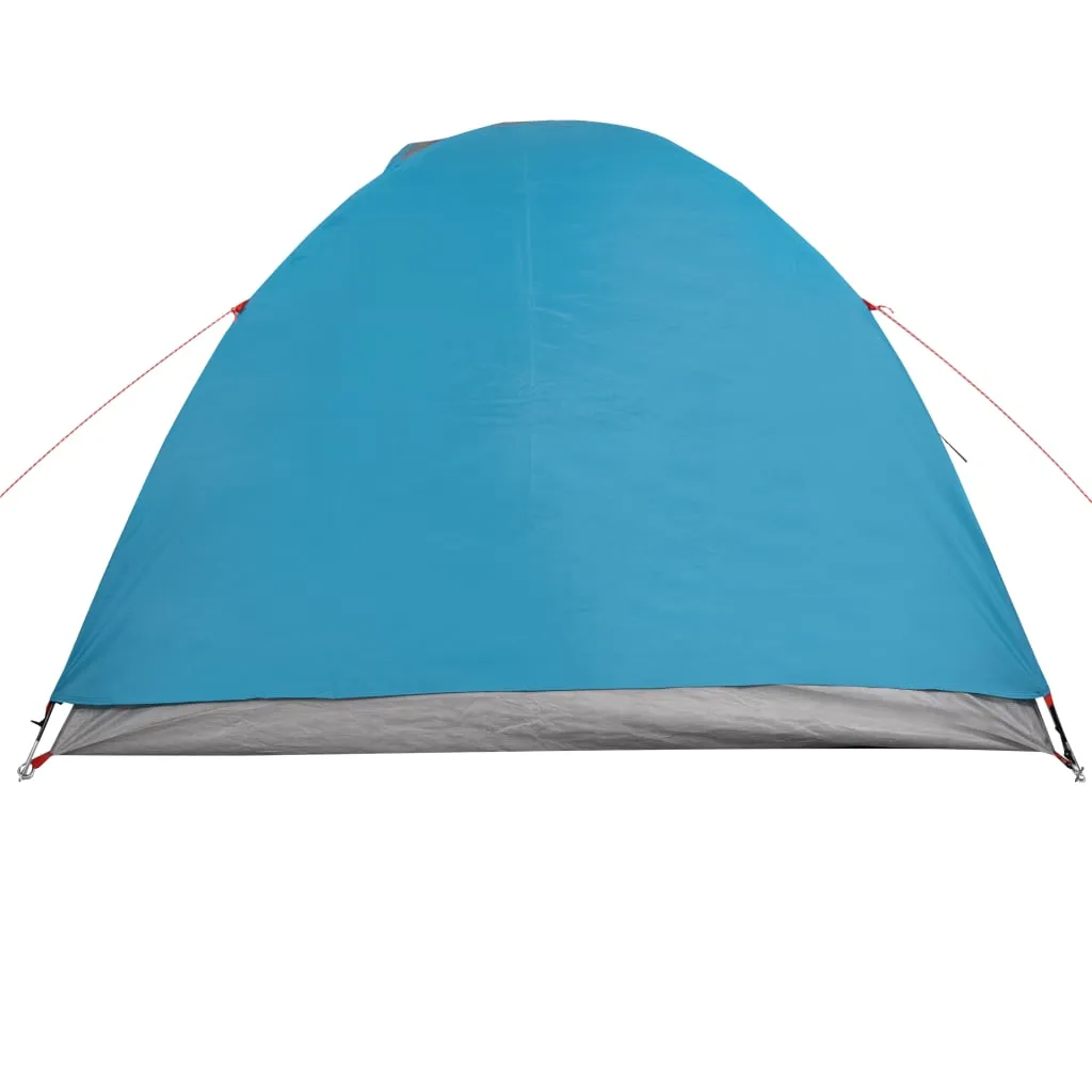 vidaXL Camping Tent Dome 4-Person Blue Waterproof