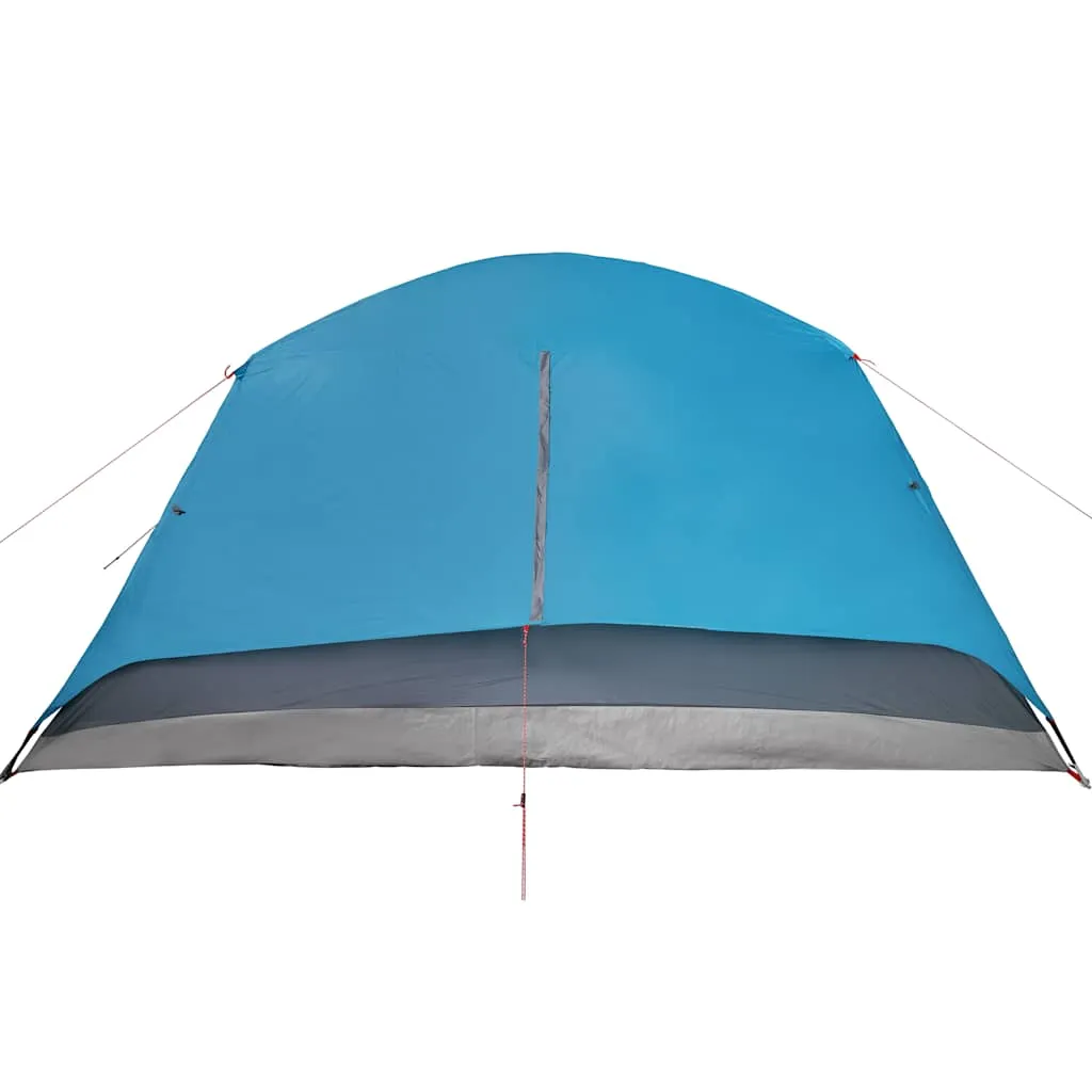 vidaXL Camping Tent with Porch 4-Person Blue Waterproof