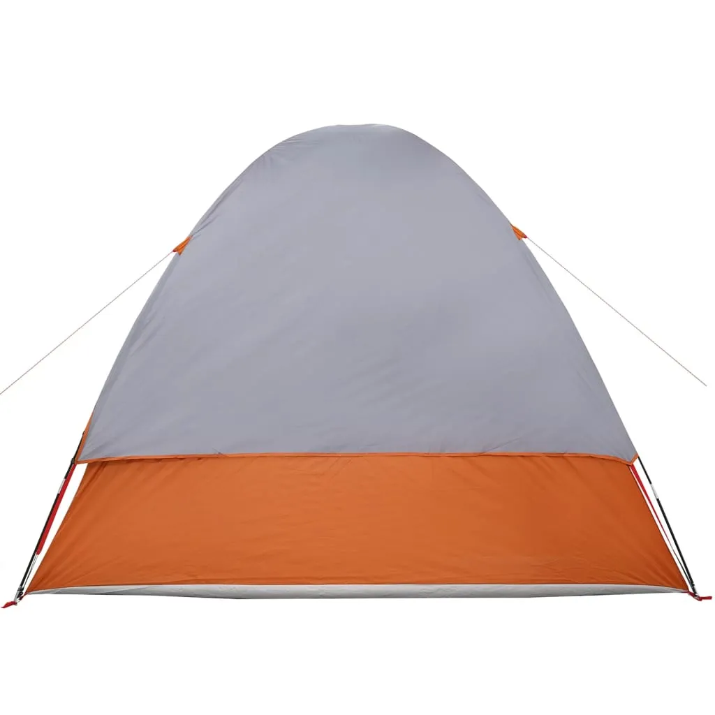 vidaXL Car Tent 4-Person Grey and Orange Waterproof