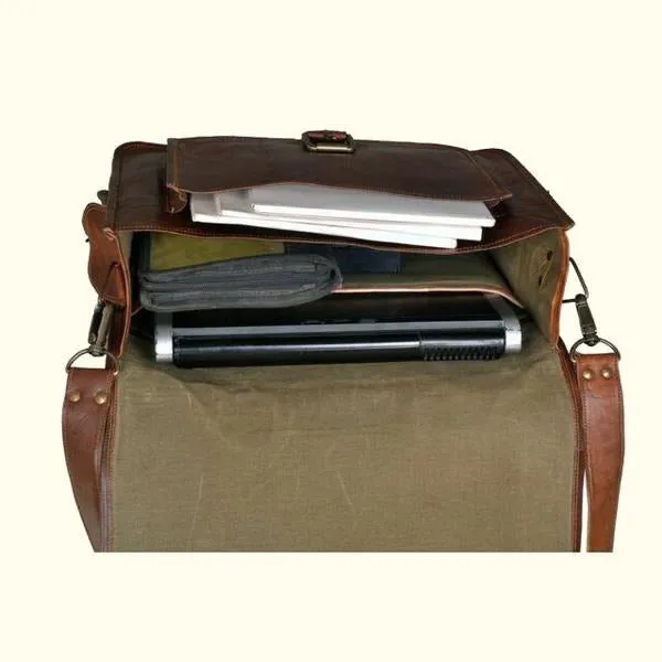 Vintage Leather Briefcase Bag