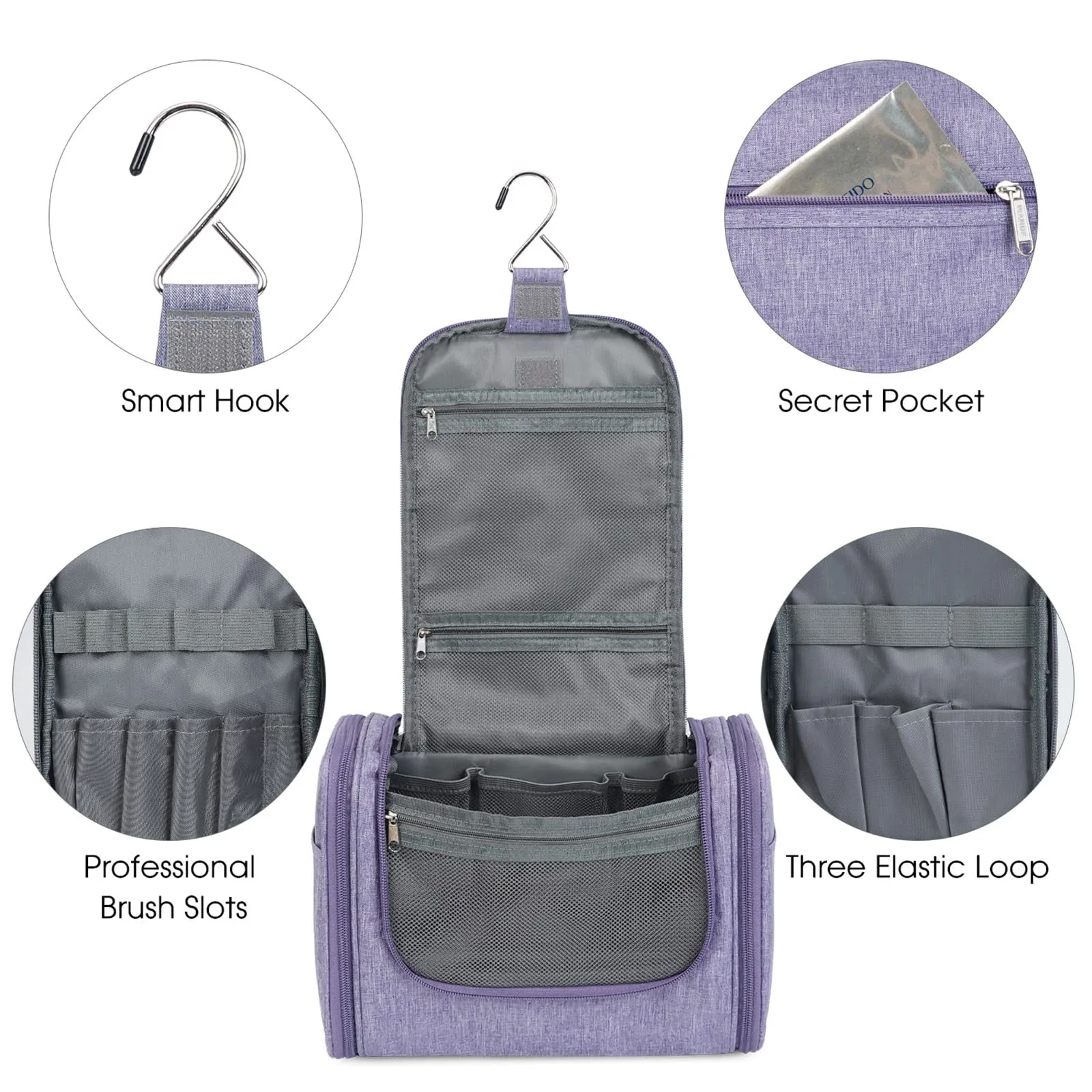 WANDF Large Hanging Travel Cosmetic Toiletry Bag - WF5137