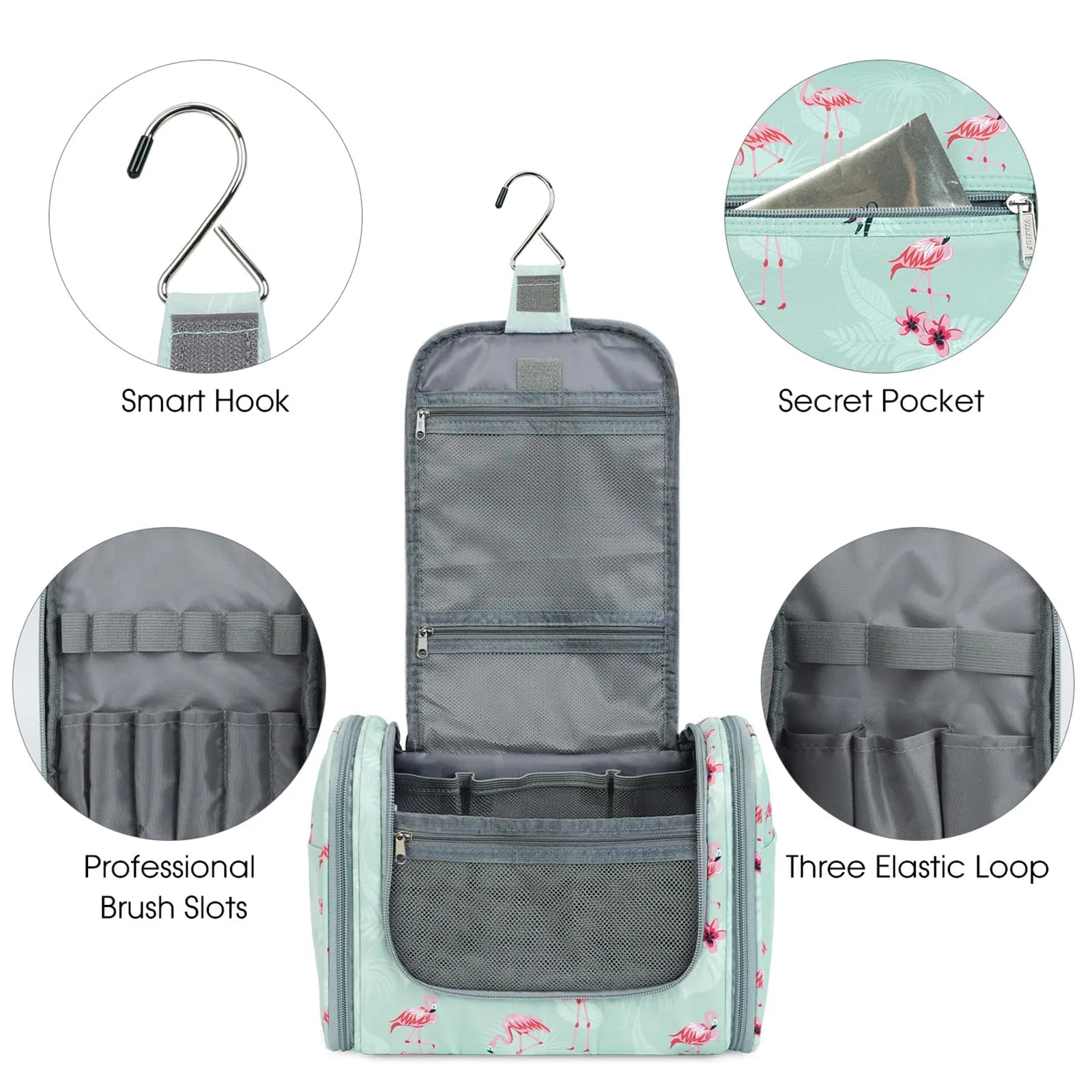 WANDF Large Hanging Travel Cosmetic Toiletry Bag - WF5137