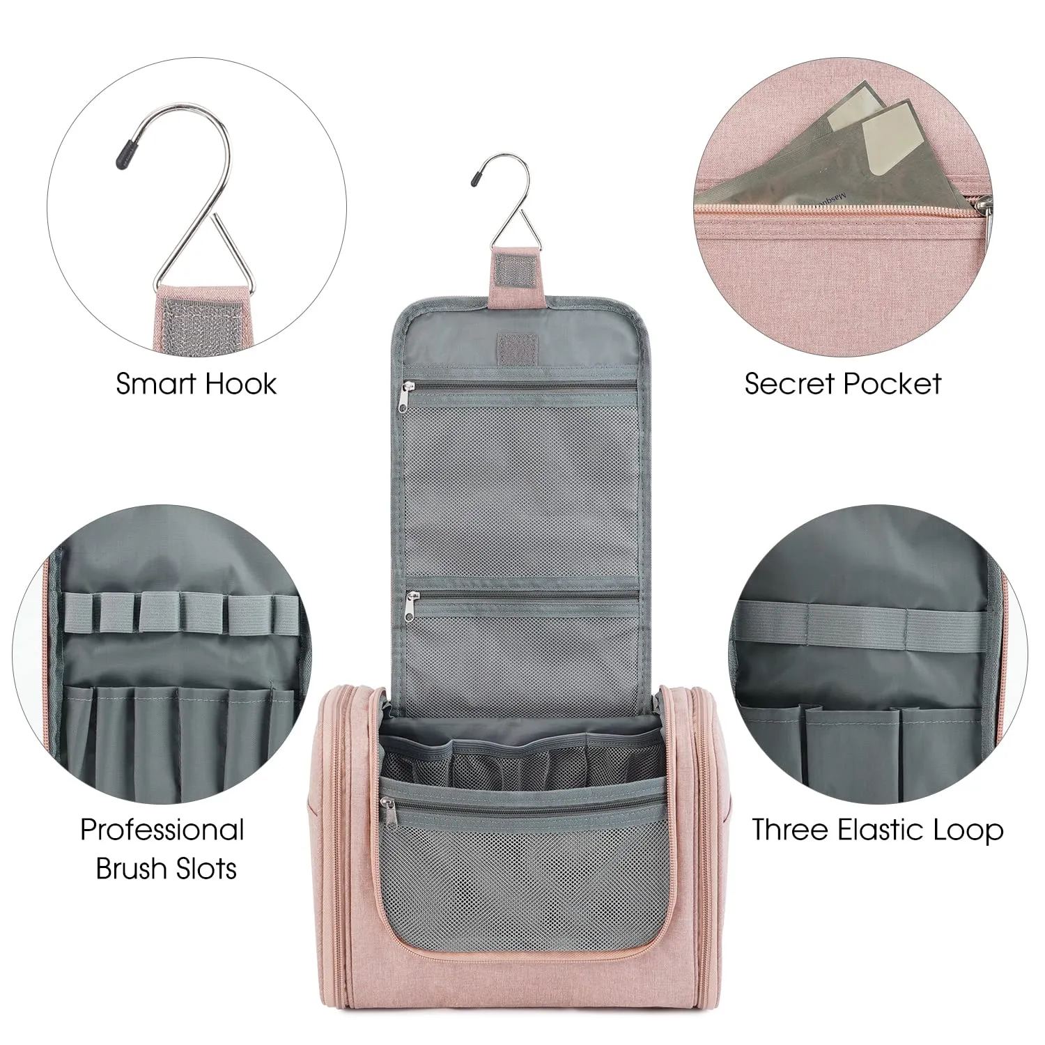 WANDF Large Hanging Travel Cosmetic Toiletry Bag - WF5137