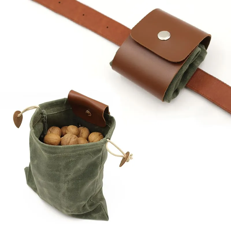 Waxed Canvas Foraging Pouch